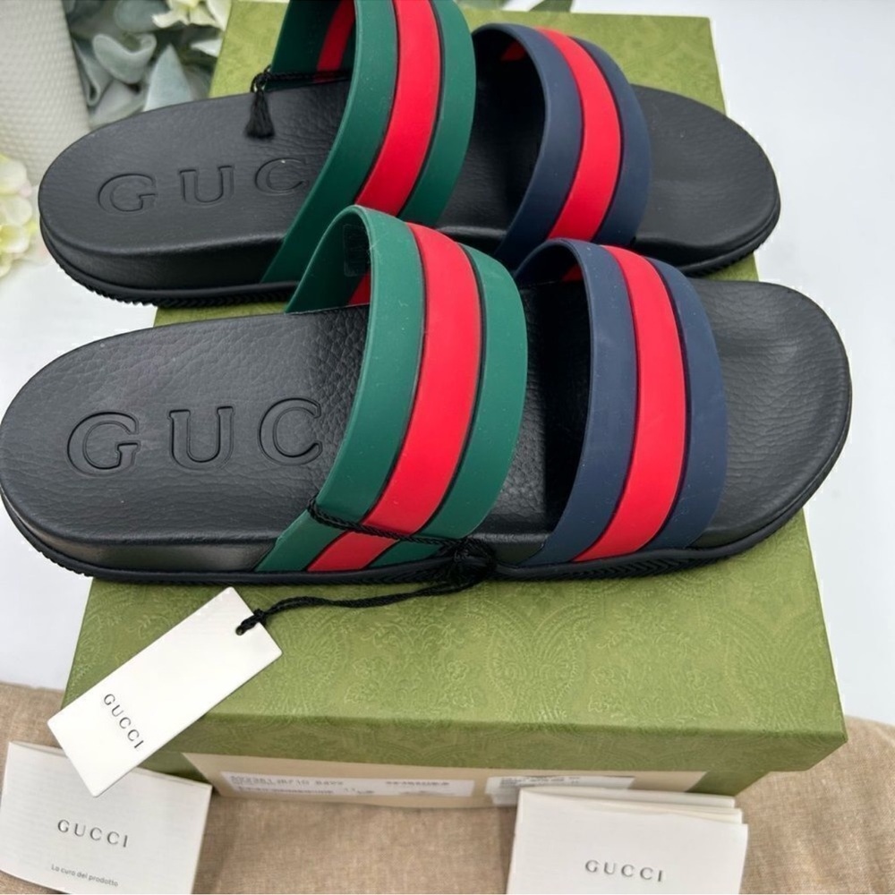 Men’s Gucci, Agrado double strap sandal size 11 made in Italy - Picture 5 of 11